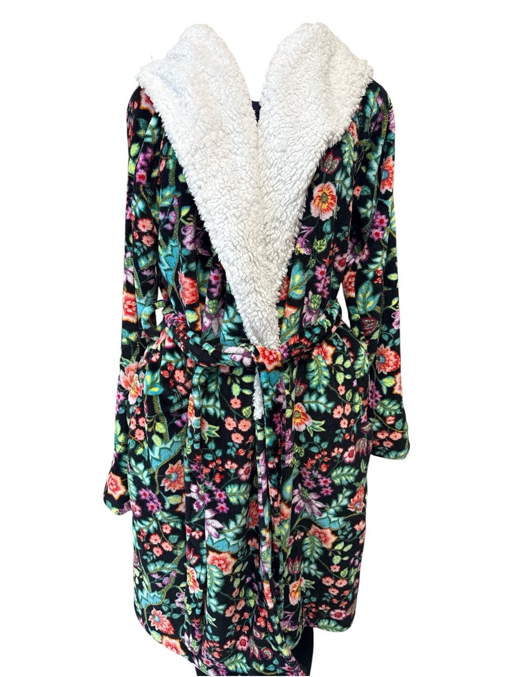 Vera Bradley Petite Vines Bathrobe Robe Velour NWOT